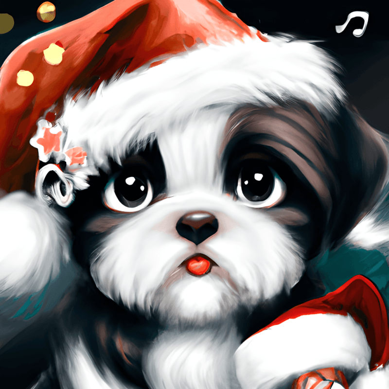 Black And White Shih Tzu