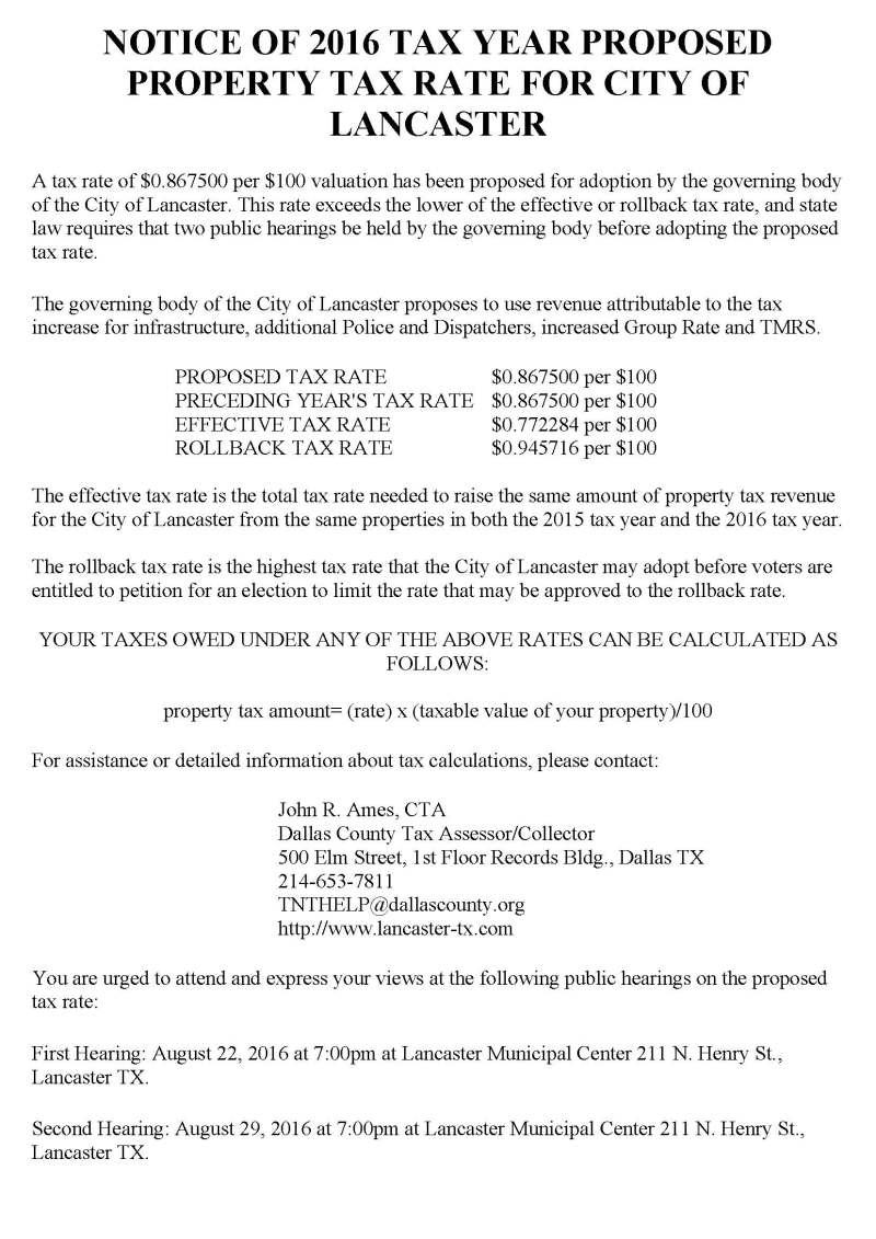Dallas County Property Tax Payment
