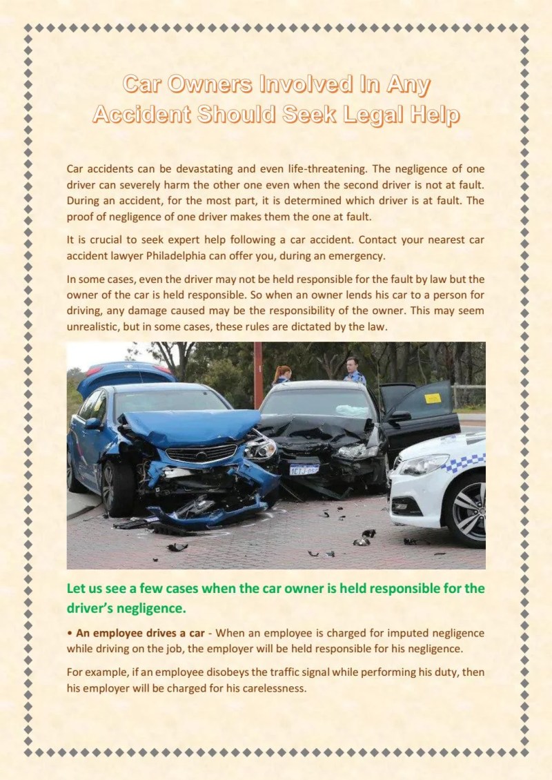 Motor Vehicle Accident Case Law