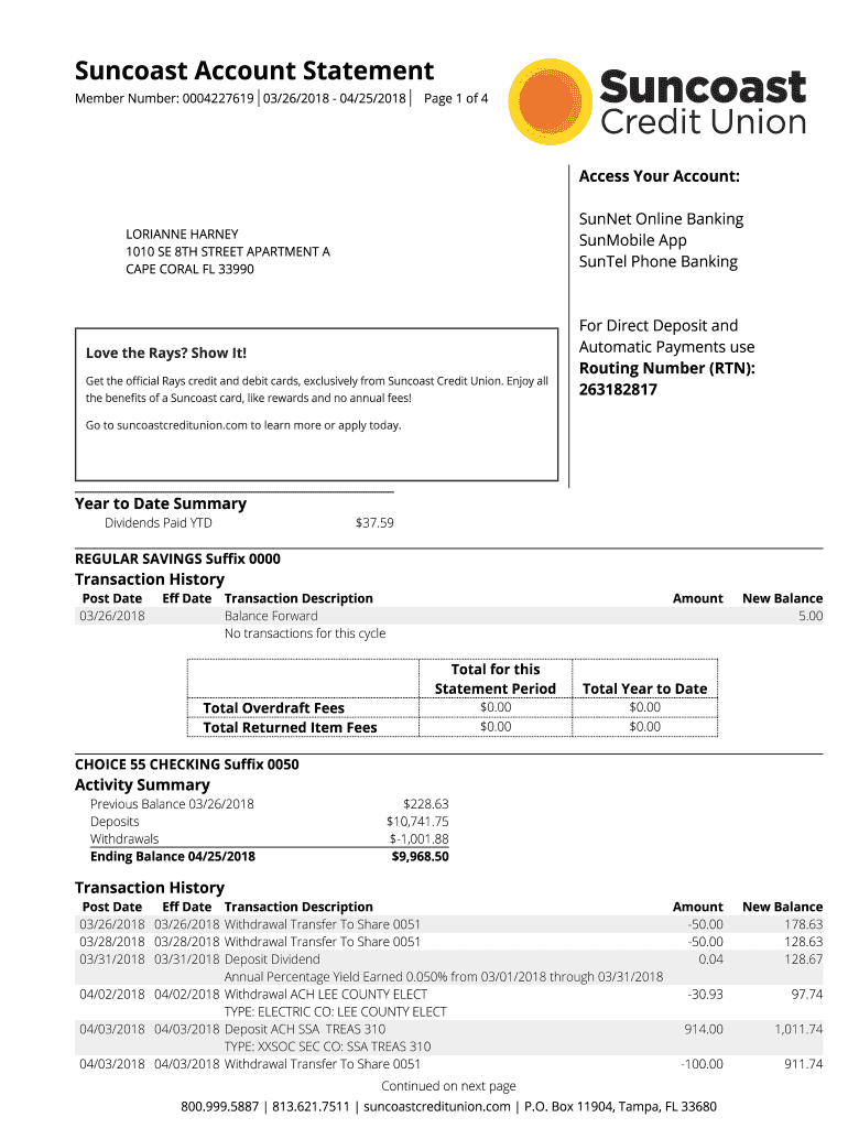 Suncoast Credit Union Ira Cd Rates