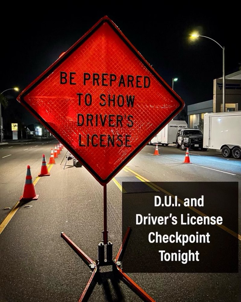 Orange County Dui Checkpoints Tonight ViassildNews