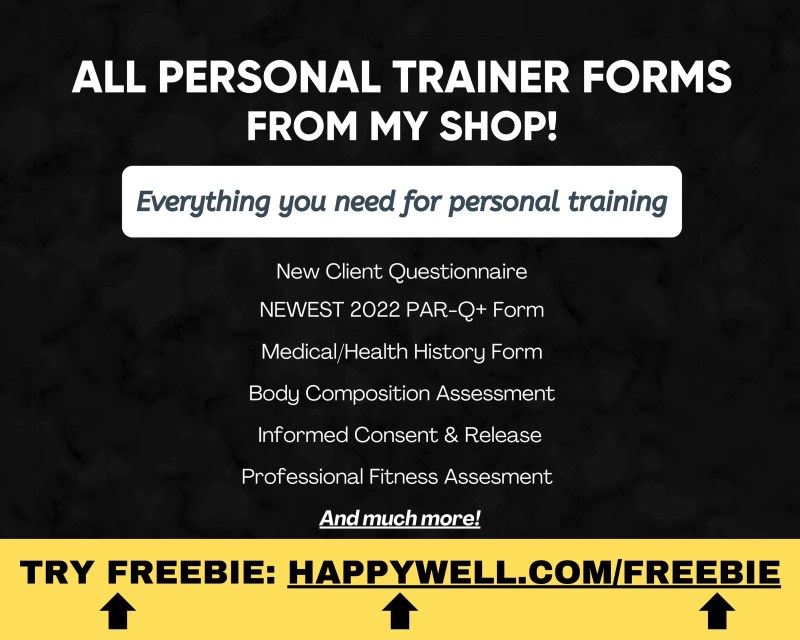 Personal Training Forms For Clients