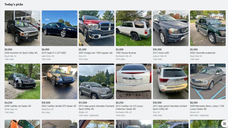 Suv For Sale Under $5 000 Craigslist